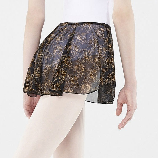 Amber Floral Skirt Adult - Black & Gold