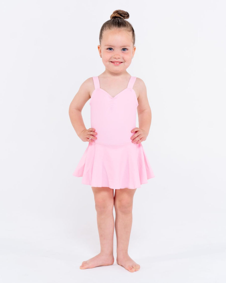 Ava - Wide Strap Leotard with Skirt