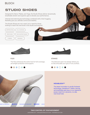 Bloch Flex - Studio Shoes - Barre Shoes - Side