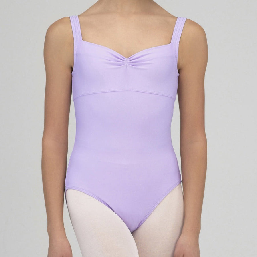 Wear Moi Galate Pinch Front Tank Leotard - Lilac | Child & Adult Sizes