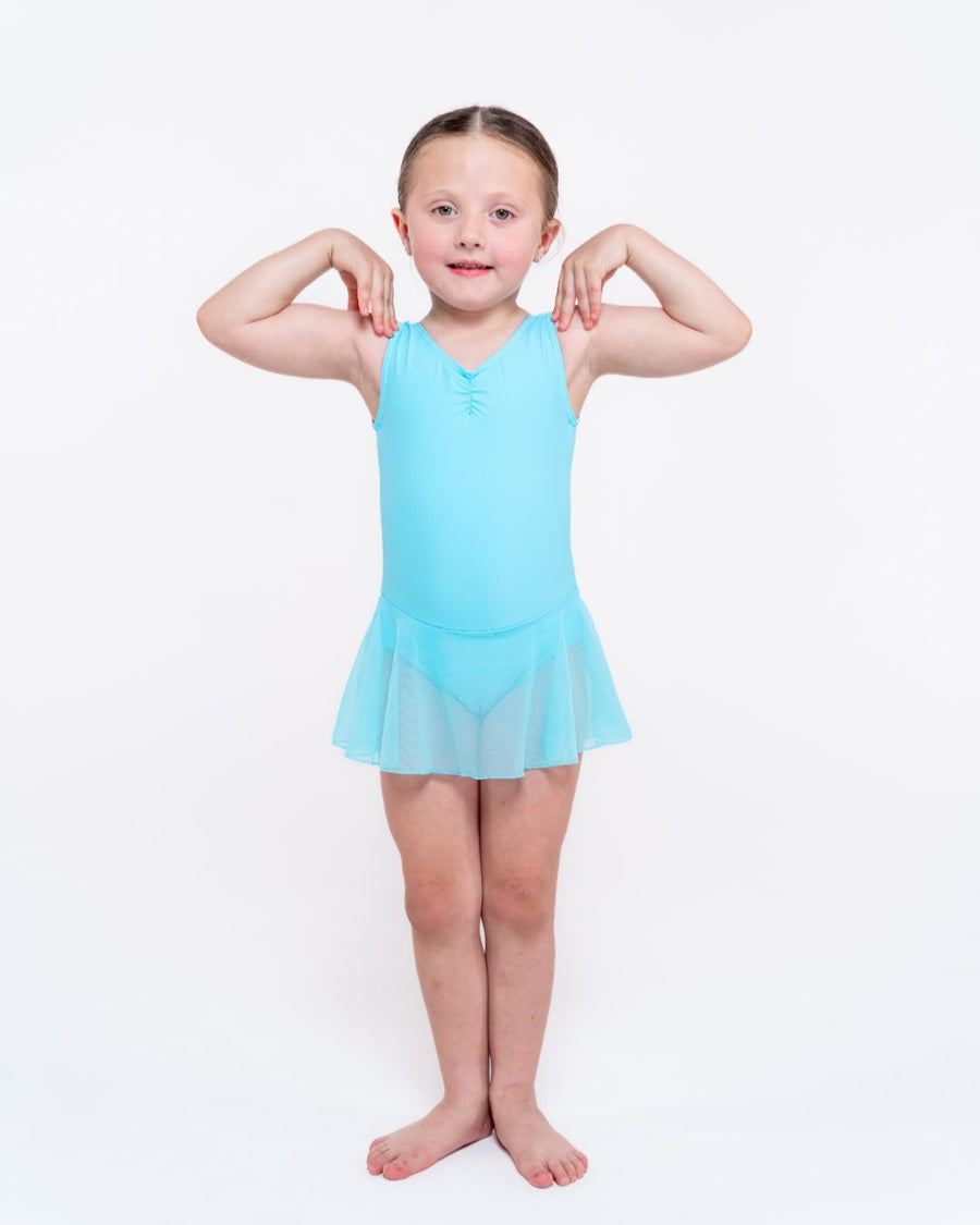 Gisele Traditional Gathered Front Leotard with Skirt