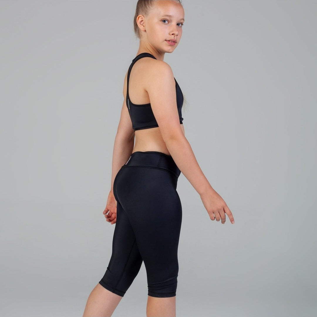 Scout Active Charlie Wide Waist Band 3/4 Legging Girls - Luna - Shorts - Side