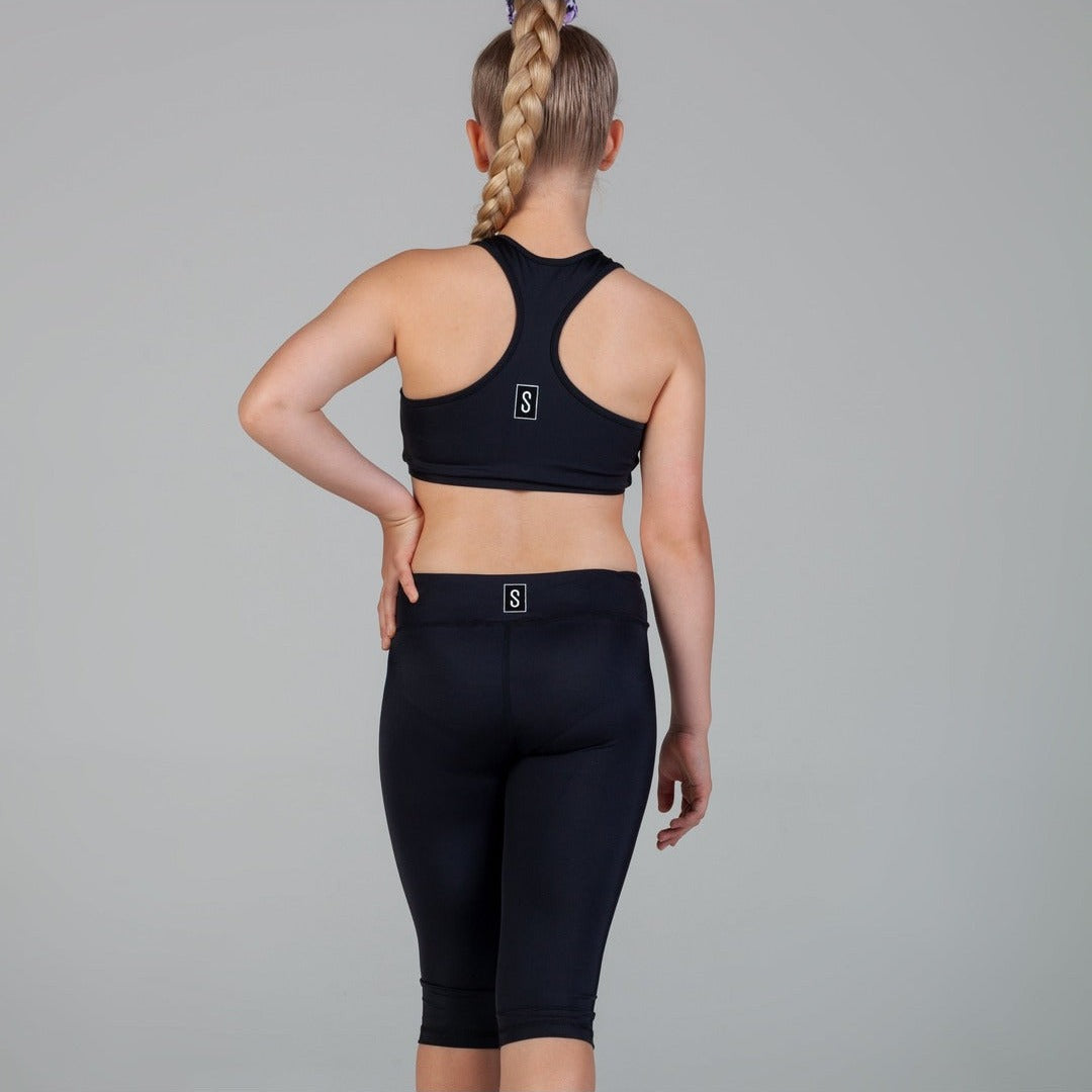 Scout Active Charlie Wide Waist Band 3/4 Legging Girls - Luna - Shorts - Back