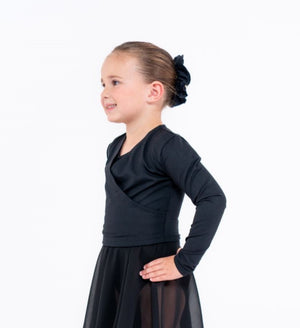 Total Dance Studio Wear Child's Pull-On Ballet Crossover Wrap Top - View 6