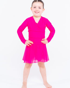 Total Dance Studio Wear Child's Pull-On Ballet Crossover Wrap Top - View 9