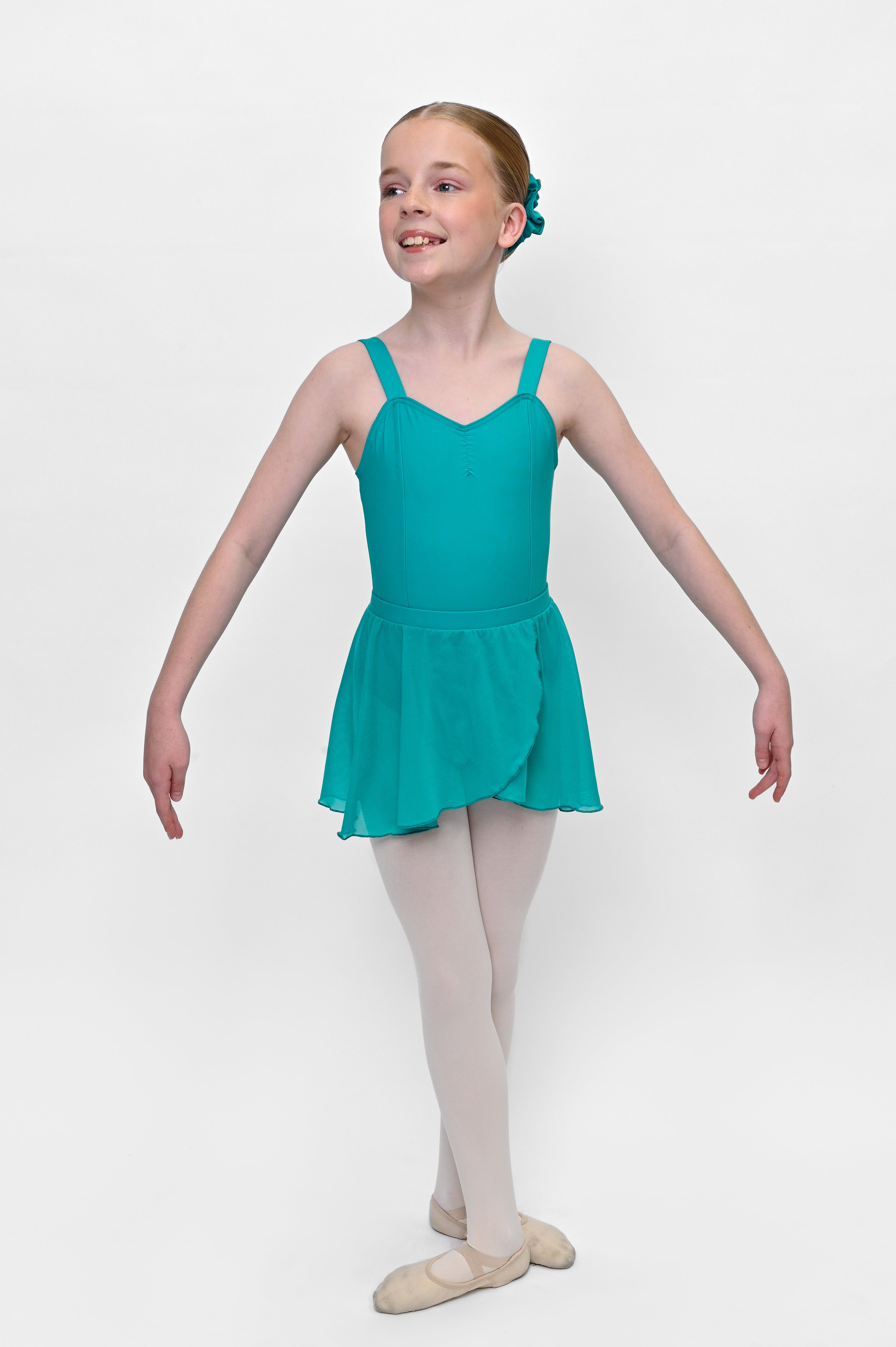 Total Dance Studio Wear Mesh Pull-On Ballet Wrap Skirt - Pull on Ballet Skirt