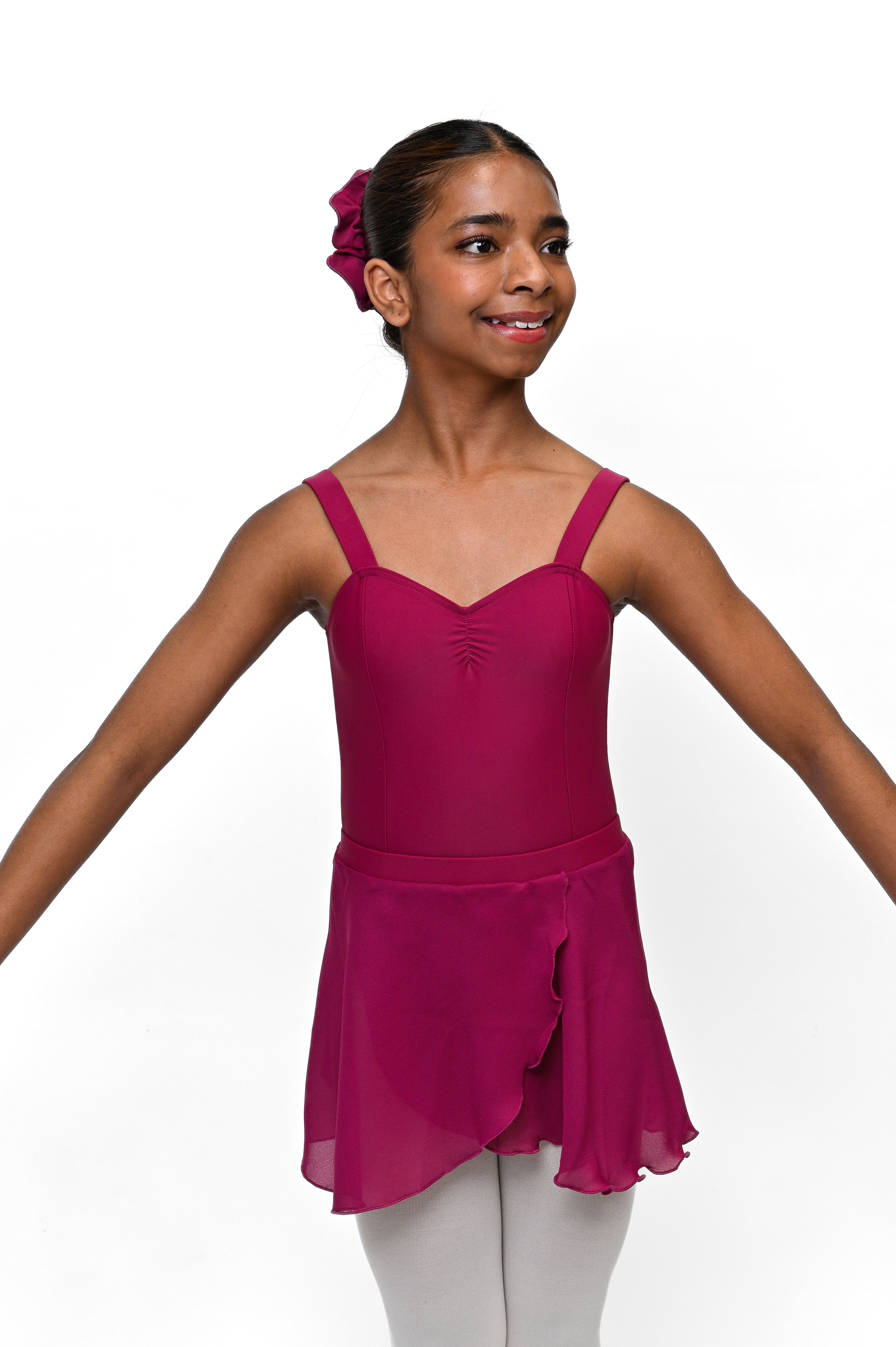 Georgette Pull-On Ballet Wrap Skirt