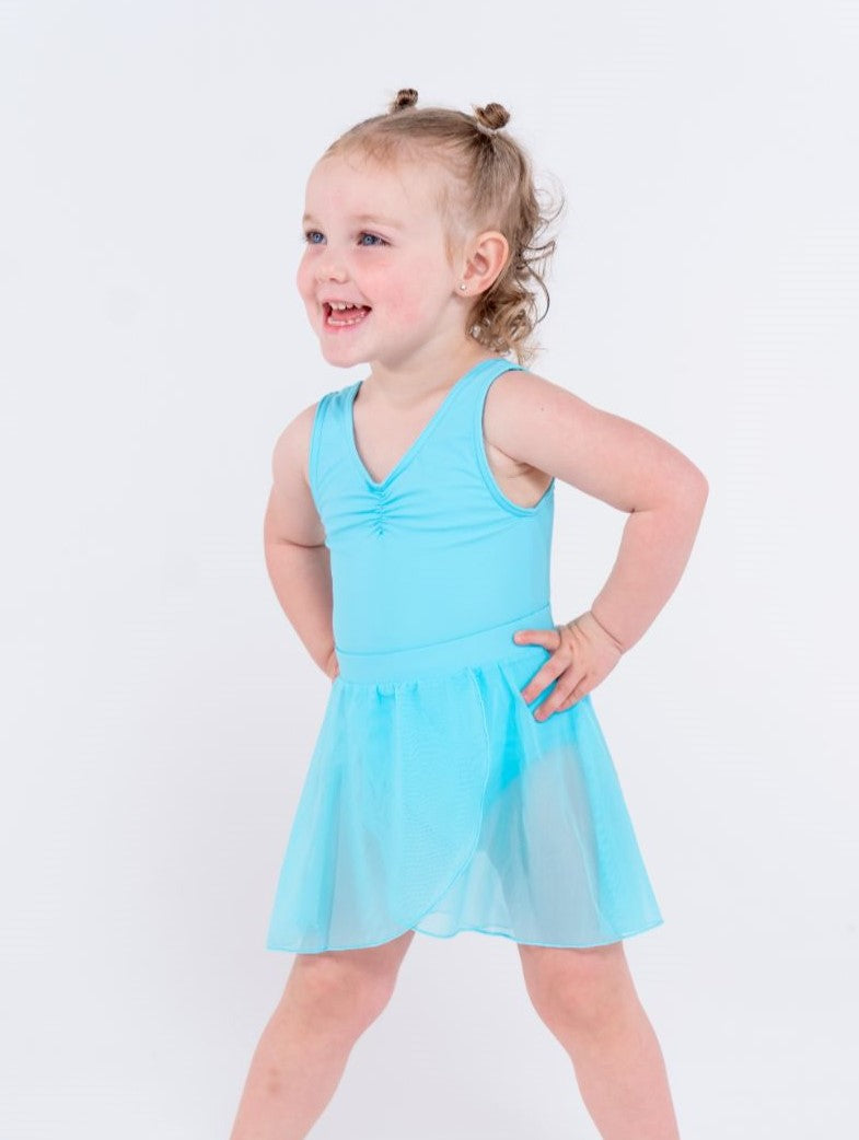 Total Dance Studio Wear Mesh Pull-On Ballet Wrap Skirt - Pull on Ballet Skirt - Detail