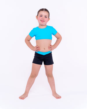 Total Dance Studio Wear Essential V Band Short - Coloured Band - Shorts - View 13