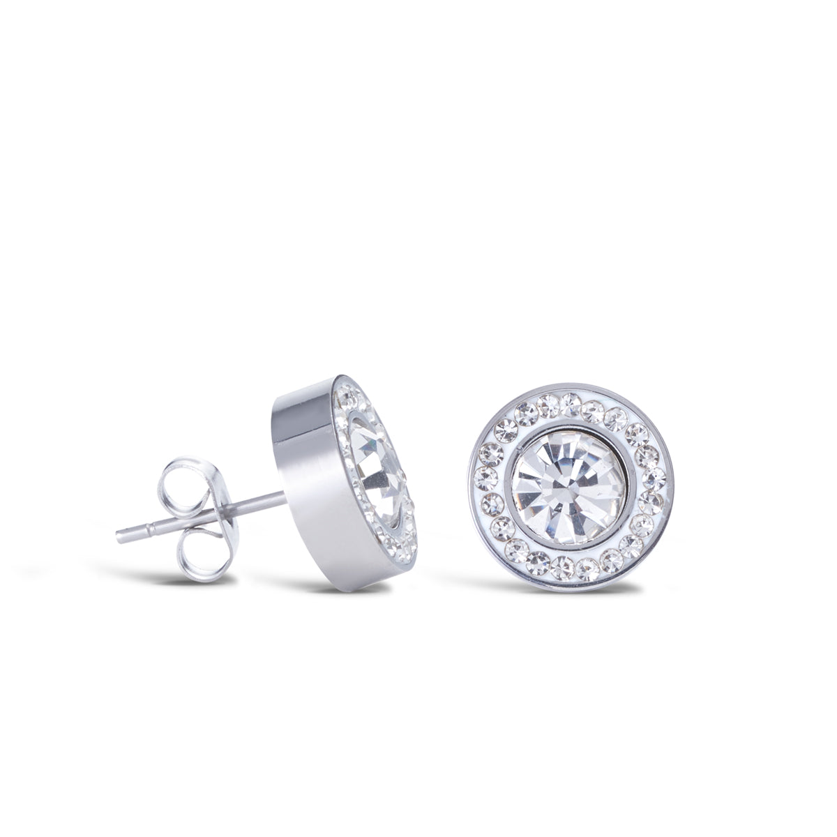 Princess Earrings - 10mm Zircon Round