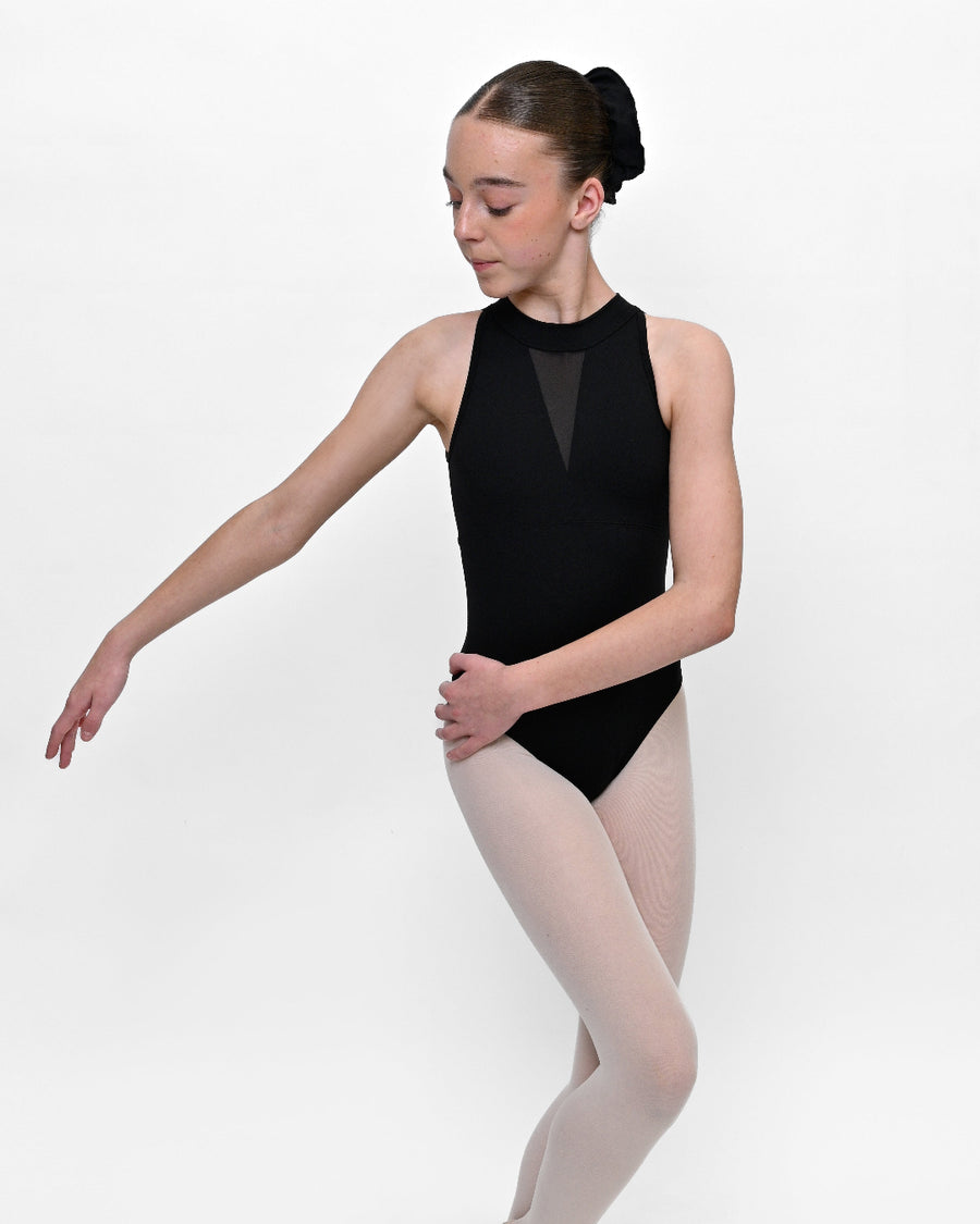 Gracie Mesh Panel Dance Leotard