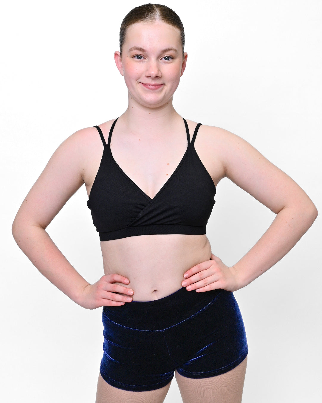 Velvet High Waisted Dance Shorts