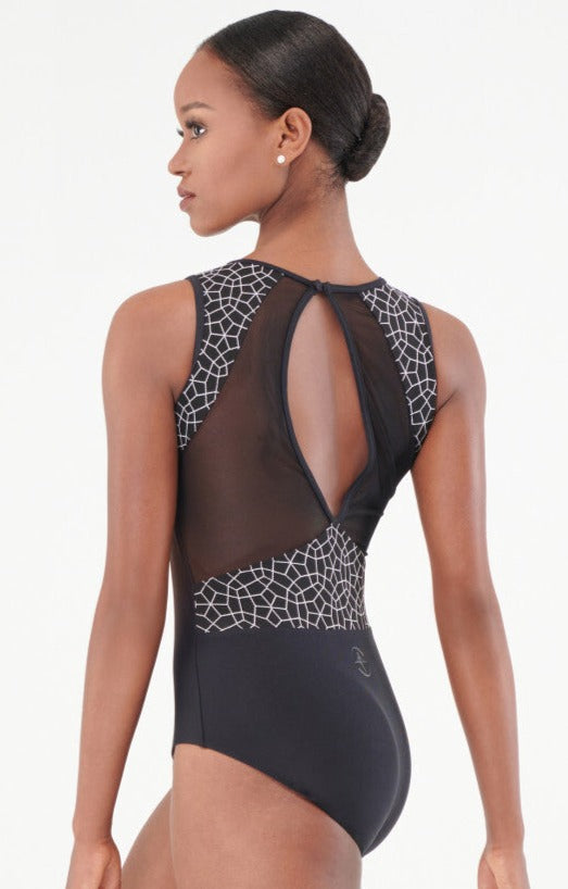 Wear Moi Valentia Jacquard and Tulle Leotard