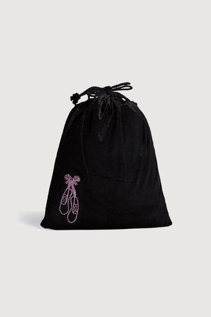 Bloch Velvet Drawstring Shoe Bag - Back