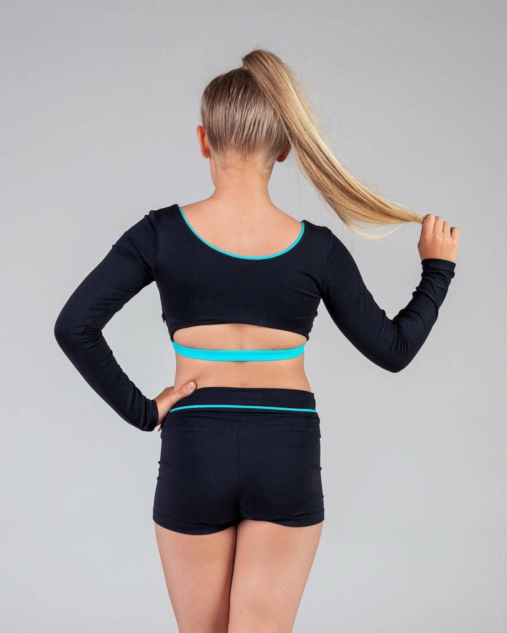 Back to Basics - Long Sleeved Crop - Pink Lemon Dancewear