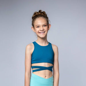 Basics Tie Crop Top - PREORDER - SHIPPING 2ND OF SEP - Pink Lemon Dancewear