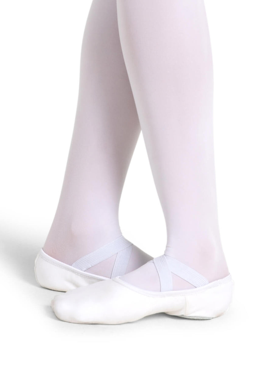 Hanami Canvas Split-Sole Ballet Shoes - Adult - White