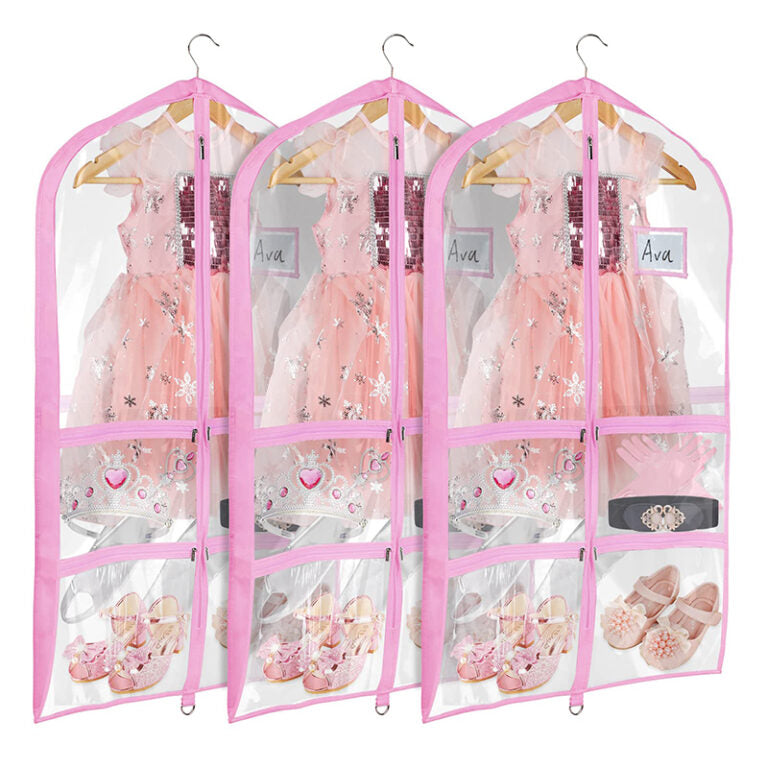Clear Garment Bags with Gusset
