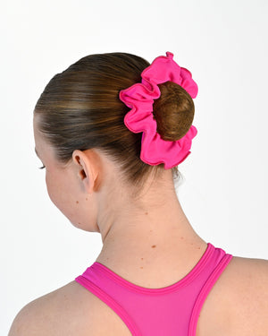 Electra hair scrunchie in Electric Pink