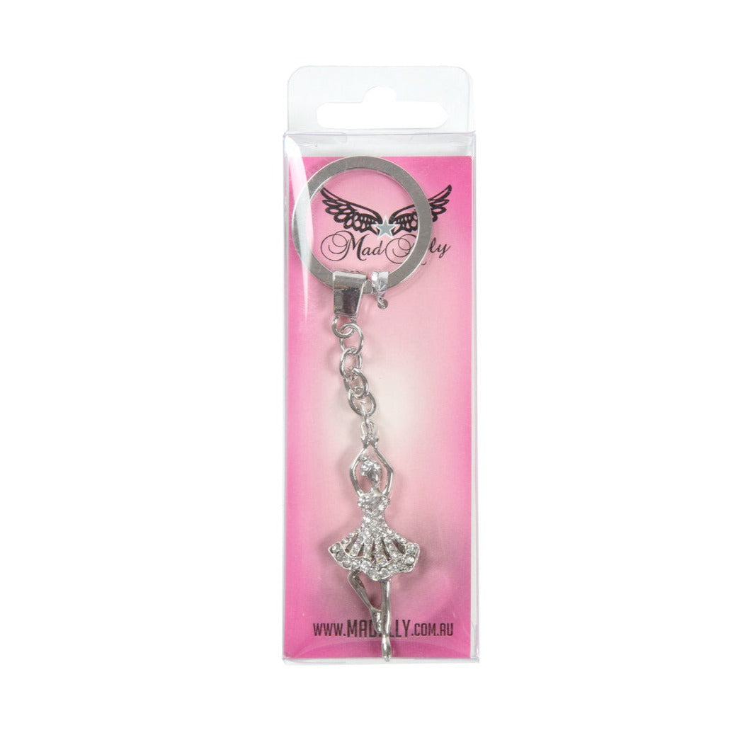 Ballerina Keyring - Diamante