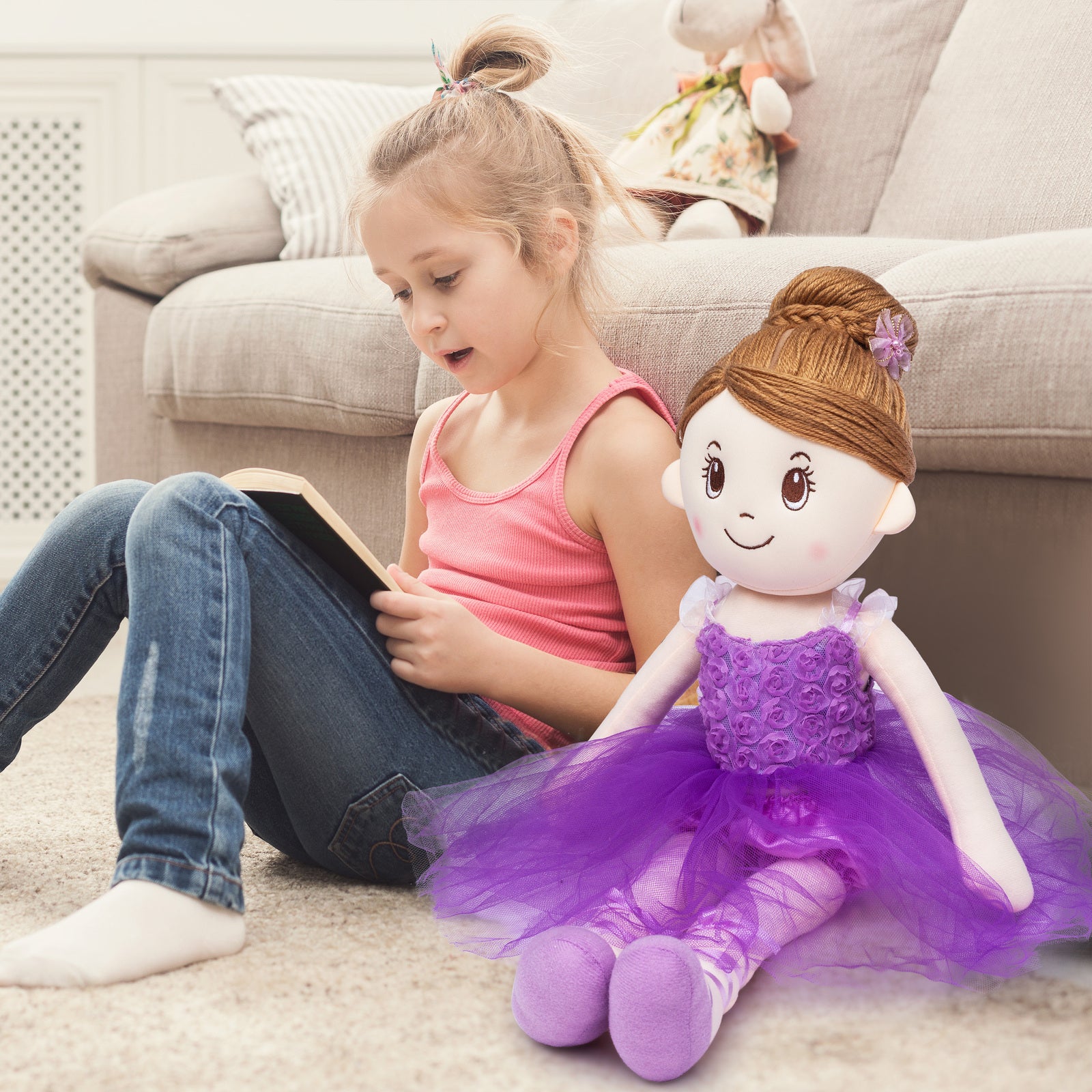 Mad Ally Ballerina Indi Doll - Lavender - Ballerina Doll - Side