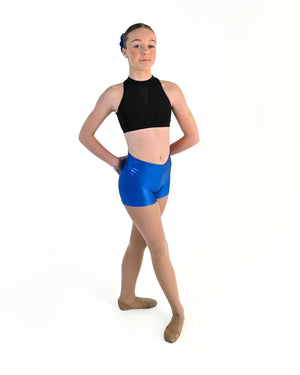 Young dancer wearing the Sienna Shorts in Royal