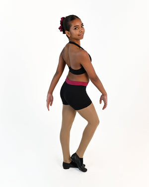 Tempo Halter Crop Top - Black 2