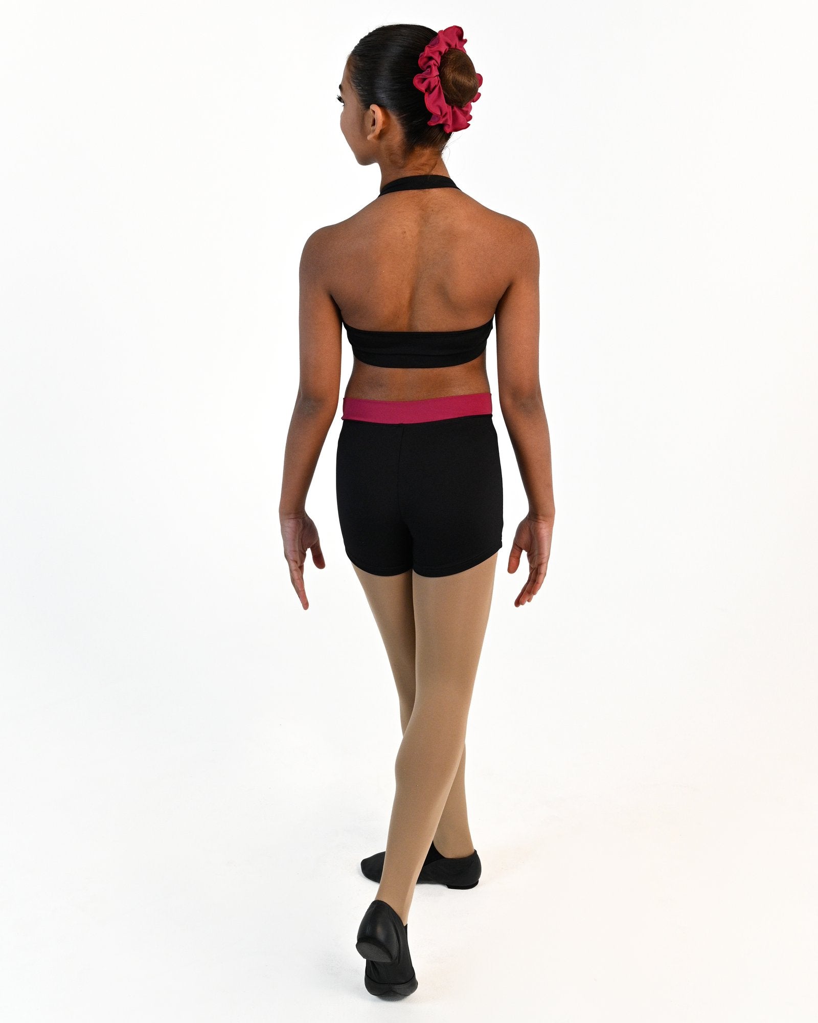 Tempo Halter Crop Top - Black 3