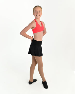 Tempo Halter Crop Top - Coral