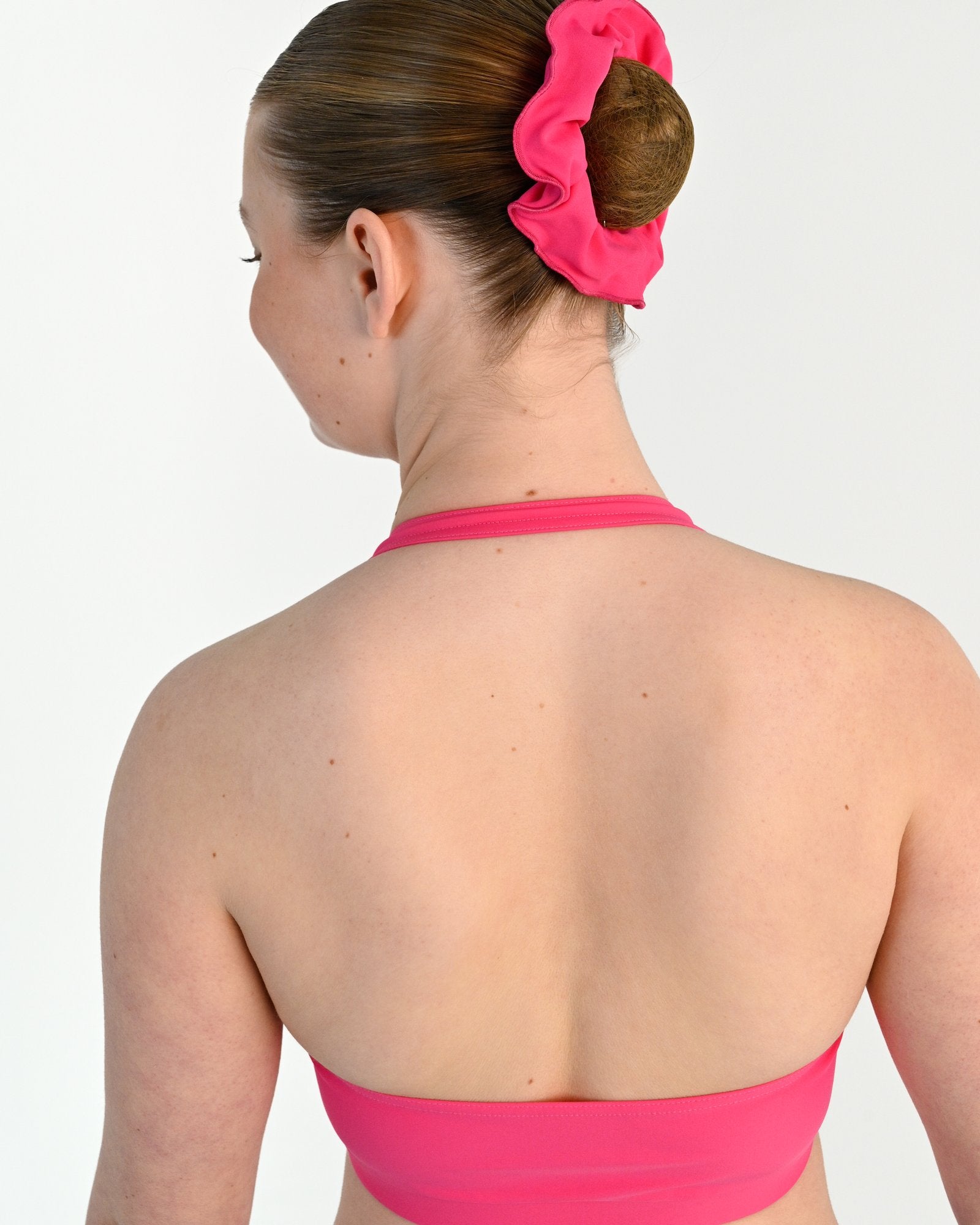 Tempo Halter Crop Top - Hot Pink 4