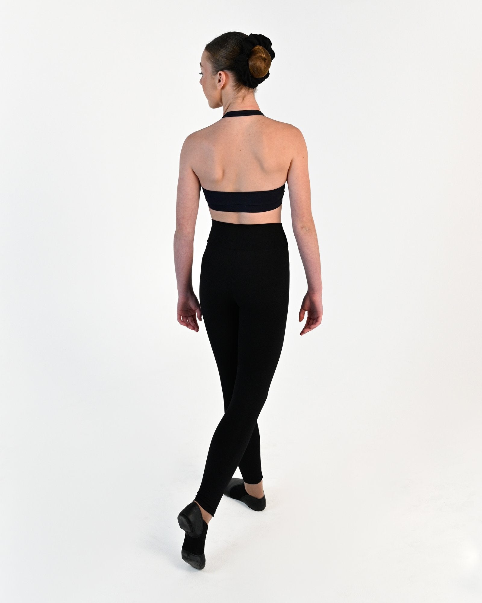 Tempo Halter Crop Top - Navy 3