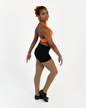 Tempo Halter Crop Top - Orange 2