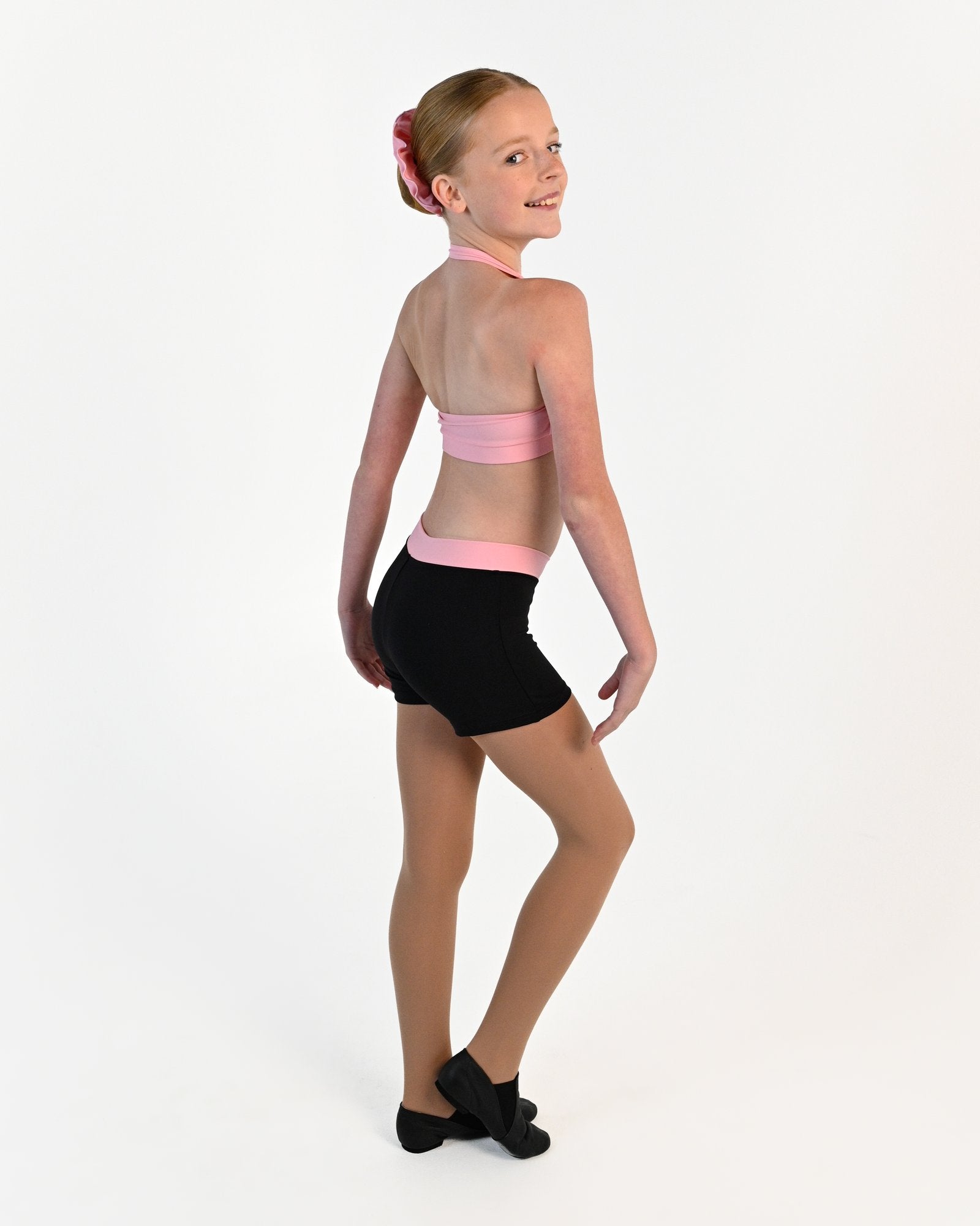 Tempo Halter Crop Top - Pink 2