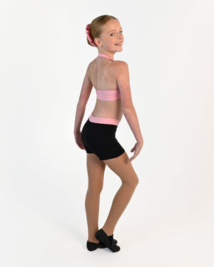 Tempo Halter Crop Top - Pink 2