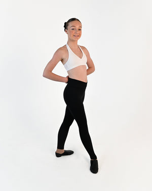 Tempo Halter Crop Top - White