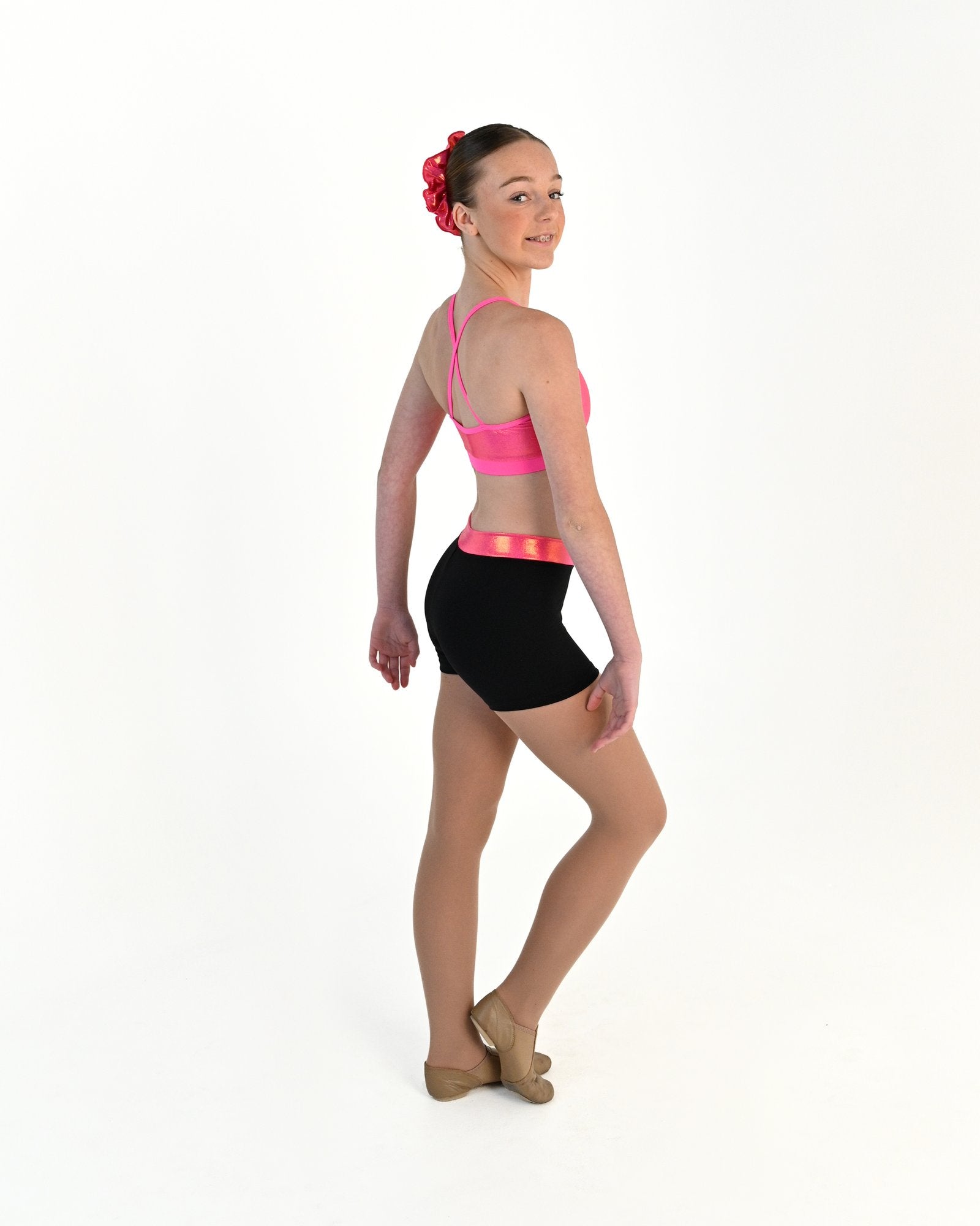 Vibe V Band Shorts - Electric Pink 2