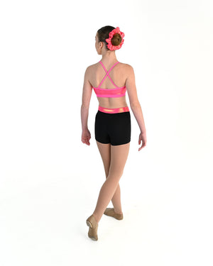 Vibe V Band Shorts - Electric Pink 3