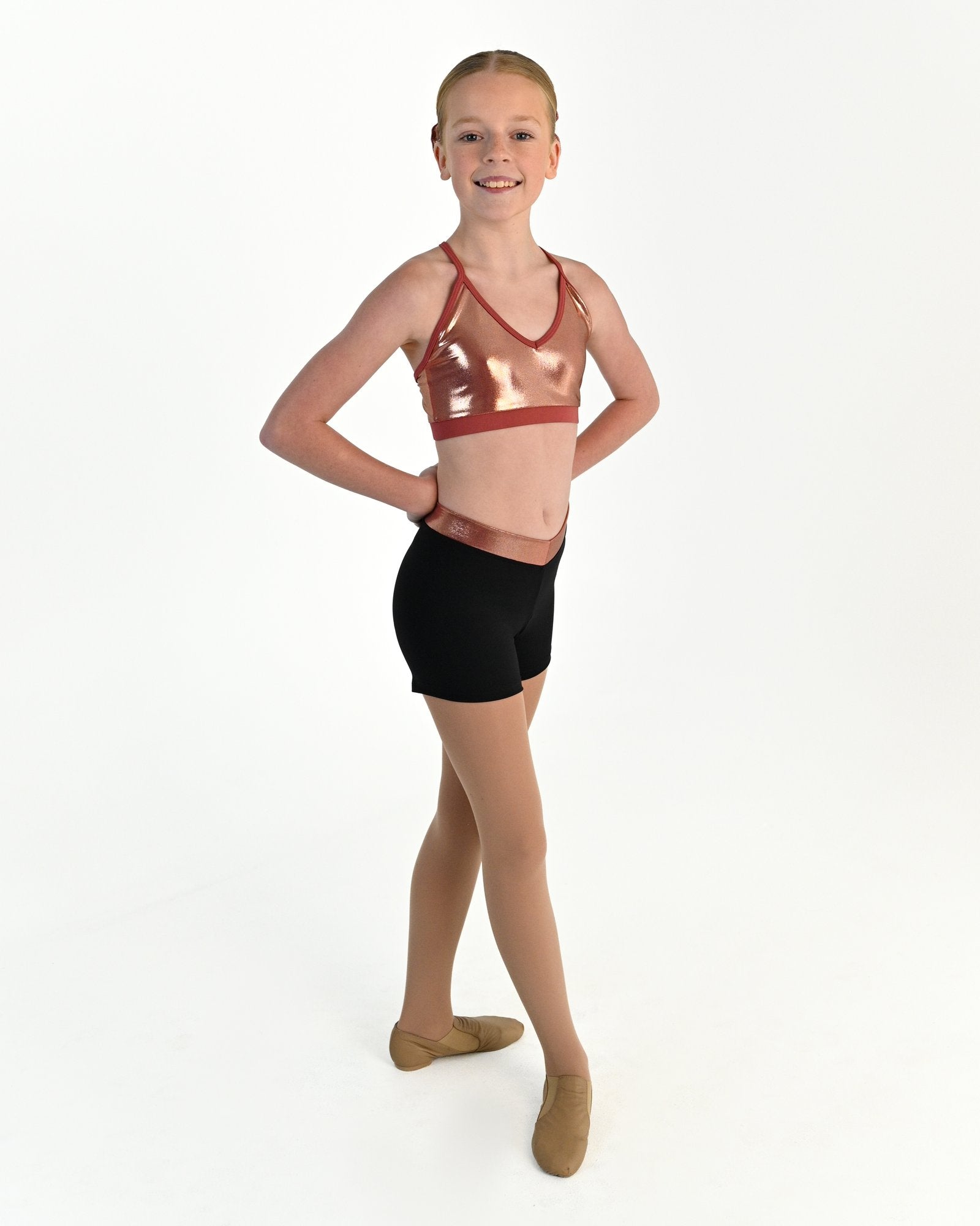 Vibe V Band Shorts - Rose Gold