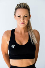 League Racer Crop - Black