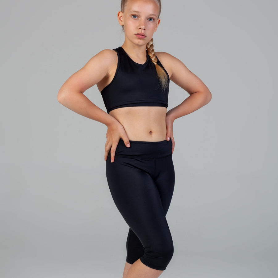 Charlie Wide Waist Band 3/4 Legging Girls - Luna