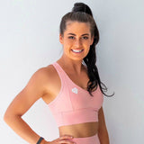 League Racer Crop - Peach