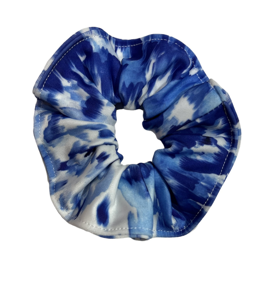 Sky Leopard Scrunchie
