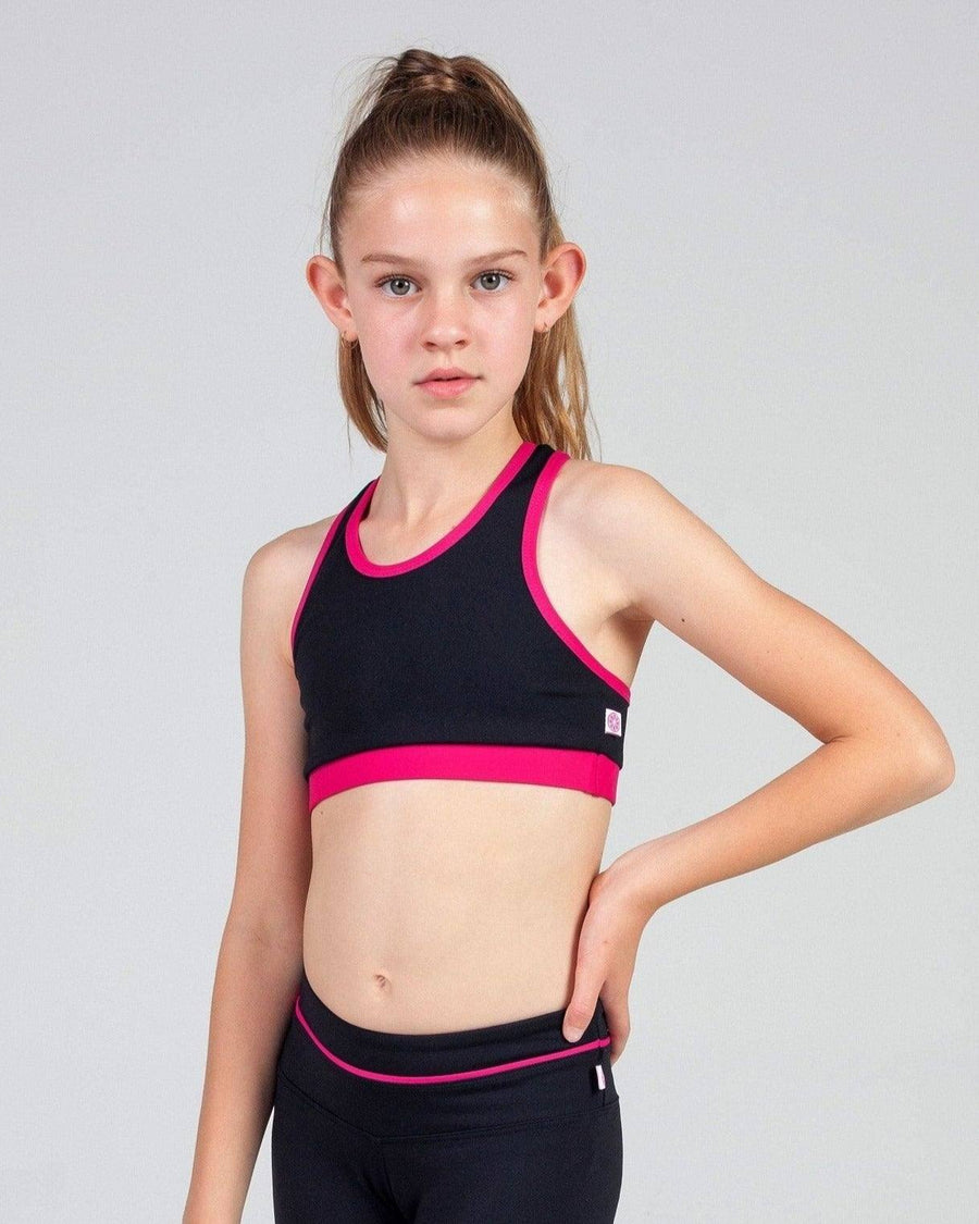 Violet Back to Basics Moisture Wicking Dance Crop Top