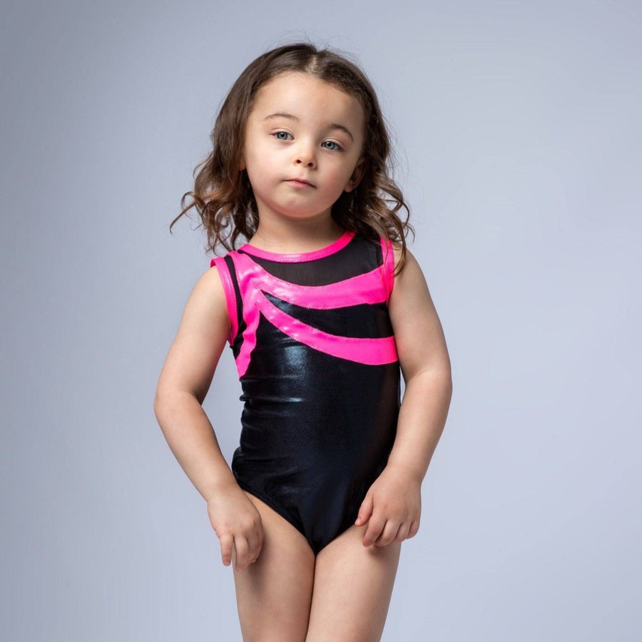 Electra Neon Leotard - Rounded Neck Thick Strap Girls Dancewear